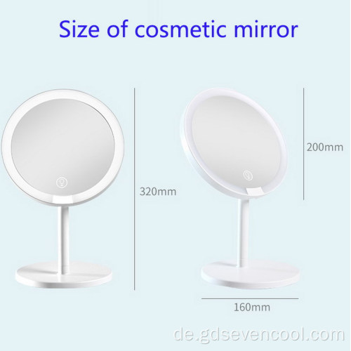Einzelseiten -Desktop -Spiegel OEM LED Light Make -up Spiegel